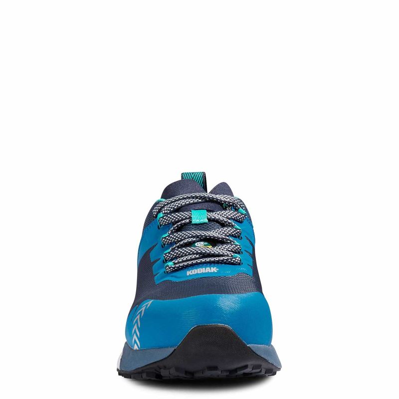 KODIAK-WOMEN'S QUICKTRAIL LOW NANO COMPOSITE TOE ATHLETIC SAFETY WORK SHOE-Blueberry - Click Image to Close